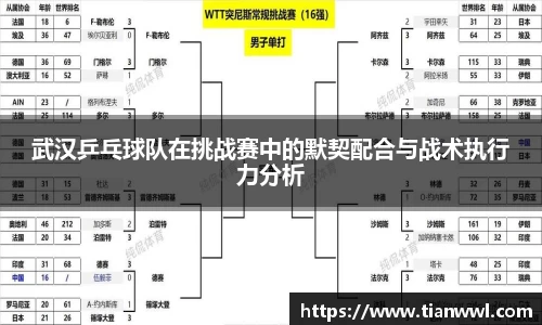 武汉乒乓球队在挑战赛中的默契配合与战术执行力分析